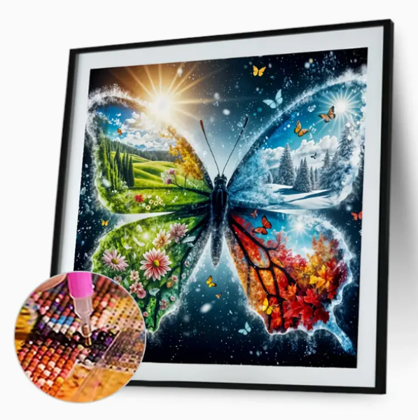 Diamond Painting Vier Jahreszeiten